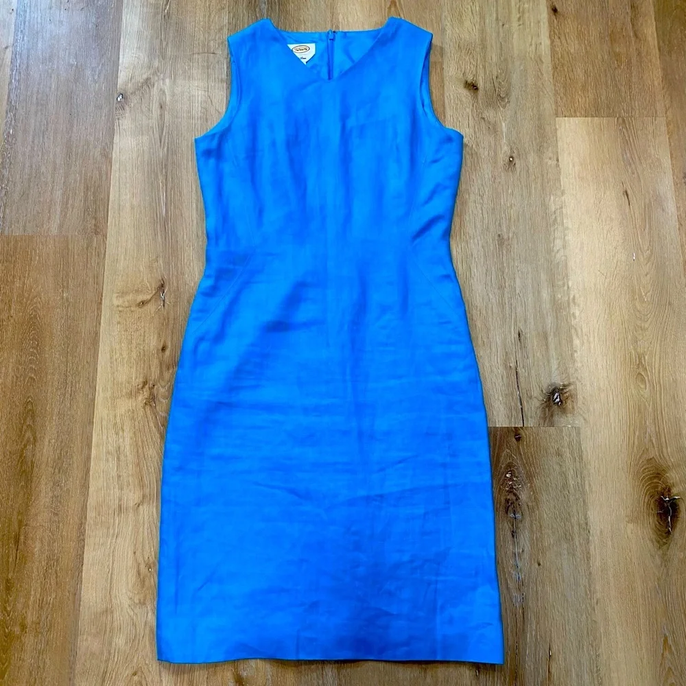 Talbots Linen Sheath Dress Size 4 - Picture 1 of 12